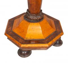 William and Mary Style Yew Wood and Maple Candlestand - 4136940