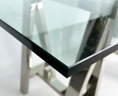 Williams Sonoma Williams Sonoma Home Mason Sawhorse Glass Top Table Writing Desk - 4663531