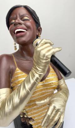 Willitts Designs International Gold Lady Jazz Singer Sculpture - 3488759