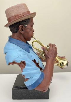 Willitts Designs Moe Cheeks Cast Resin Sculpture All That Jazz Series Signed - 3572749