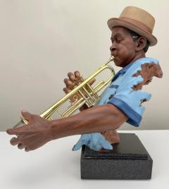 Willitts Designs Moe Cheeks Cast Resin Sculpture All That Jazz Series Signed - 3572751