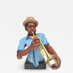Willitts Designs Moe Cheeks Cast Resin Sculpture All That Jazz Series Signed - 3573593