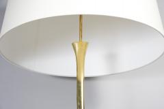 Willy Daro 1970s Polished bronze and quartz Floor lamp signed Willy Daro - 2611827