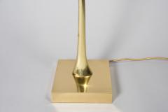 Willy Daro 1970s Polished bronze and quartz Floor lamp signed Willy Daro - 2611828