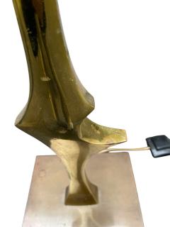 Willy Daro 1970s Sculptural bronze Floor lamp by Willy Daro - 4494072
