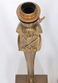 Willy Daro Pair of Bronze Egyptian lamps by Willy Daro - 853819