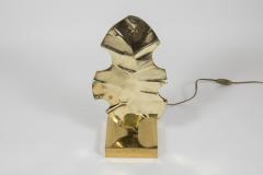Willy Daro Pair of Sculptural polished bronze lamps by Willy DAro - 1664681
