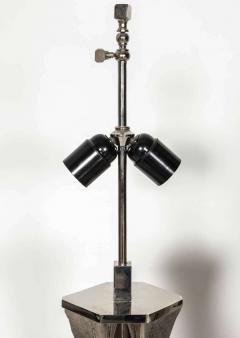 Willy Daro Pair of Table Lamps in silver bronze by Willy Daro - 2135524
