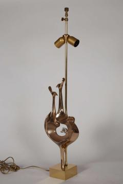 Willy Daro Pair of peacock table lamps - 726613
