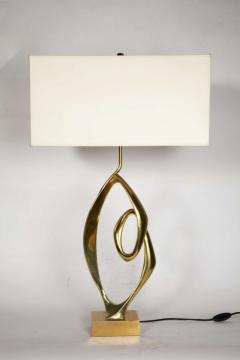 Willy Daro Pair of sculptural bronze lamps by Willy Daro - 730459