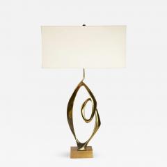 Willy Daro Pair of sculptural bronze lamps by Willy Daro - 1215332