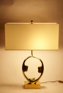 Willy Daro Pair of sculptural bronze lampsby Willy Daro - 1208205