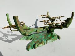 Willy Daro Willy Daro Brass Bonsai Tree Coffee Table in Verdigris Patina - 769654