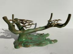 Willy Daro Willy Daro Brass Bonsai Tree Coffee Table in Verdigris Patina - 769662