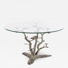 Willy Daro Willy Daro Bronze Coffee Table with Glass Top 1960s - 670091