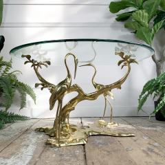 Willy Daro Willy Daro Crane and Bonzai Tree Brass Coffee Table - 3042015