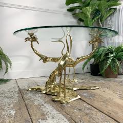 Willy Daro Willy Daro Crane and Bonzai Tree Brass Coffee Table - 3042022