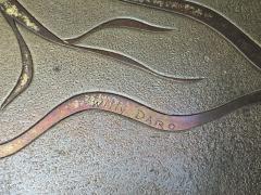 Willy Daro Willy Daro Engraved Brass Coffee Table Belgium 1970s - 4384768