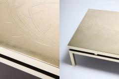 Willy Daro Willy Daro Signed High End Brass Coffee Table 1970s - 984790