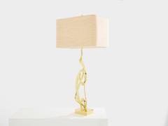 Willy Daro Willy Daro bronze sculpture table lamp 1970 - 4174213