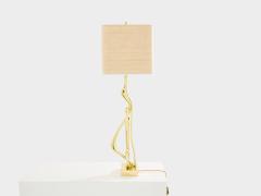 Willy Daro Willy Daro bronze sculpture table lamp 1970 - 4174215