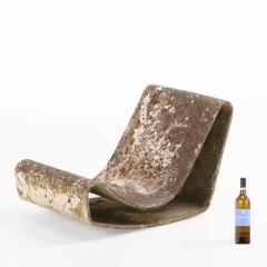 Willy Guhl Rare French Cast Stone Loop Chair Designed by Willy Guhl C 1970 - 4618399