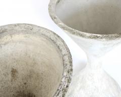 Willy Guhl WILLY GUHL DIABOLO VINTAGE ETERNIT CONCRETE DIABOLO SPINDEL PLANTERS 1960S - 4217421