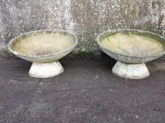 Willy Guhl Willy Guhl for Eternit Mint Pair of Mid Century Modern Concrete Garden Planters - 4186793