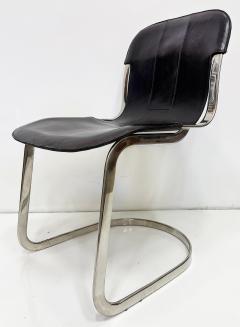 Willy Rizzo 1970s Willy Rizzo Model C2 Dining Chairs For Cidue Set of 4 Itally - 4353049