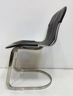 Willy Rizzo 1970s Willy Rizzo Model C2 Dining Chairs For Cidue Set of 4 Itally - 4353089