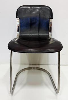 Willy Rizzo 1970s Willy Rizzo Model C2 Dining Chairs For Cidue Set of 4 Itally - 4353092