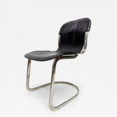 Willy Rizzo 1970s Willy Rizzo Model C2 Dining Chairs For Cidue Set of 4 Itally - 4355091