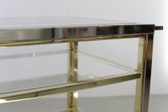 Willy Rizzo Bar Cart in Chrome and Brass attributed to Willy Rizzo - 538743