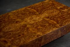 Willy Rizzo Burlwood Coffee Table in the Style of Willy Rizzo Italy 1970s - 4452063