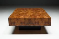 Willy Rizzo Burlwood Coffee Table in the Style of Willy Rizzo Italy 1970s - 4452065