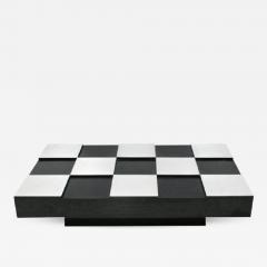 Willy Rizzo COFFEE TABLE CHECKERED DESIGNED BY WILLY RIZZO ITALY 1970s - 703336