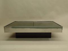 Willy Rizzo Expandable Italian Mid Century Modern Coffee Table by Willy Rizzo for Cidue 1970 - 1722692