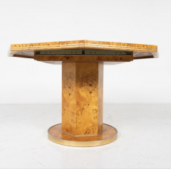 Willy Rizzo Extendable Dining Table by Willy Rizzo for Mario Sabot Hollywood Regency 1970s - 3668565