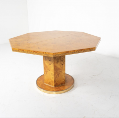 Willy Rizzo Extendable Dining Table by Willy Rizzo for Mario Sabot Hollywood Regency 1970s - 3668566