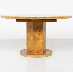 Willy Rizzo Extendable Dining Table by Willy Rizzo for Mario Sabot Hollywood Regency 1970s - 3668567