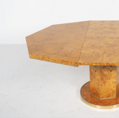 Willy Rizzo Extendable Dining Table by Willy Rizzo for Mario Sabot Hollywood Regency 1970s - 3668575