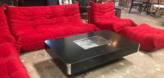 Willy Rizzo Iconic Willy Rizzo Black Coffee Table for Mario Sabot Italy 1970s - 692419