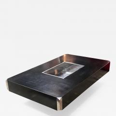 Willy Rizzo Iconic Willy Rizzo Black Coffee Table for Mario Sabot Italy 1970s - 693794