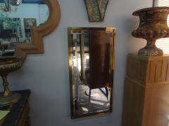 Willy Rizzo Italian Modern Brass Beveled Mirror - 4265358