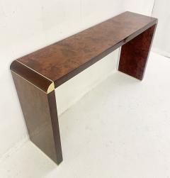 Willy Rizzo Mid Century Wooden Console Table by Willy Rizzo - 2393584