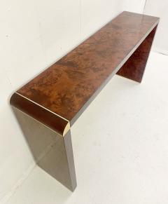 Willy Rizzo Mid Century Wooden Console Table by Willy Rizzo - 2393588