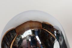 Willy Rizzo Pair of Italian Modern Space Age Sculptural Chrome Helmet Table Lamps - 4738299