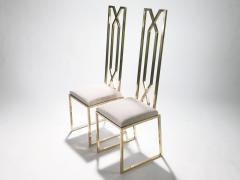 Willy Rizzo Rare pair of chairs by Willy Rizzo for Maison Jansen 1970s - 985965