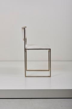Willy Rizzo Set of 6 Dining Chairs in Brass Gold and Chrome by Willy Rizzo - 935521