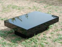Willy Rizzo Style of Willy Rizzo Black lacquered coffee table - 2725146
